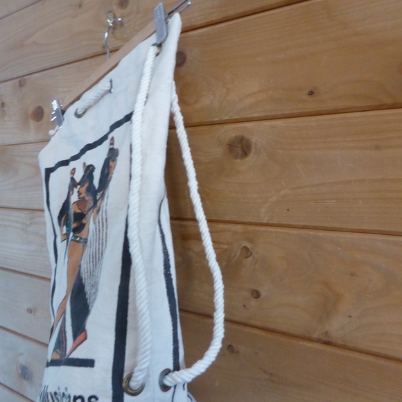 Egypt Three Women Musicians Canvas Drawstring Shoulder Sling Bag - Picture 5 of 8